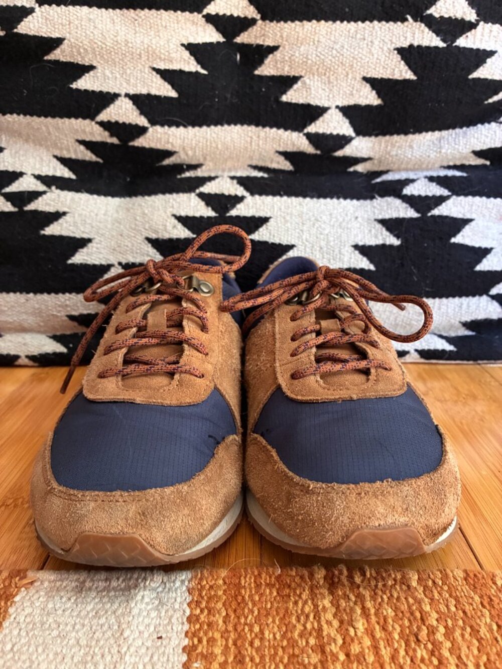 Teva Women's 84's Highside Vintage Retro Style Size 9 Shoes Navy Brown 70s 80s - Picture 2 of 10